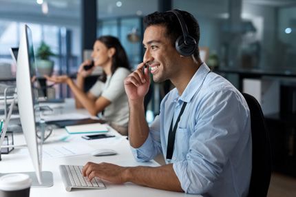 Stemp worker uses his people skills at customer service job