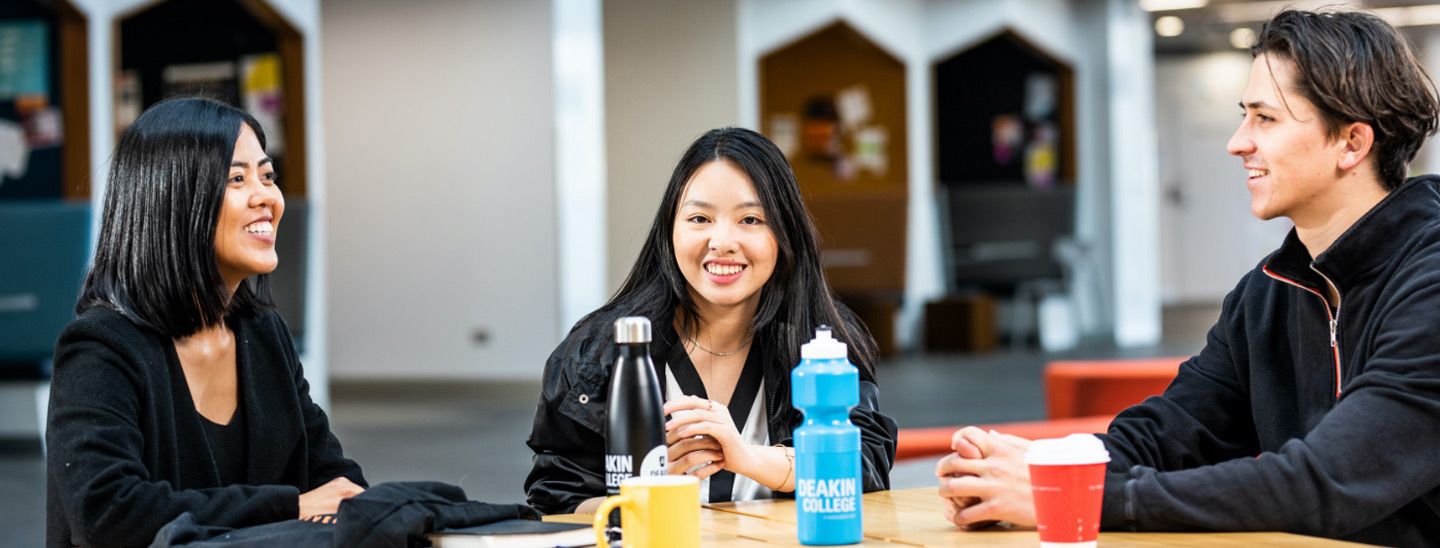 Campus group in cafe